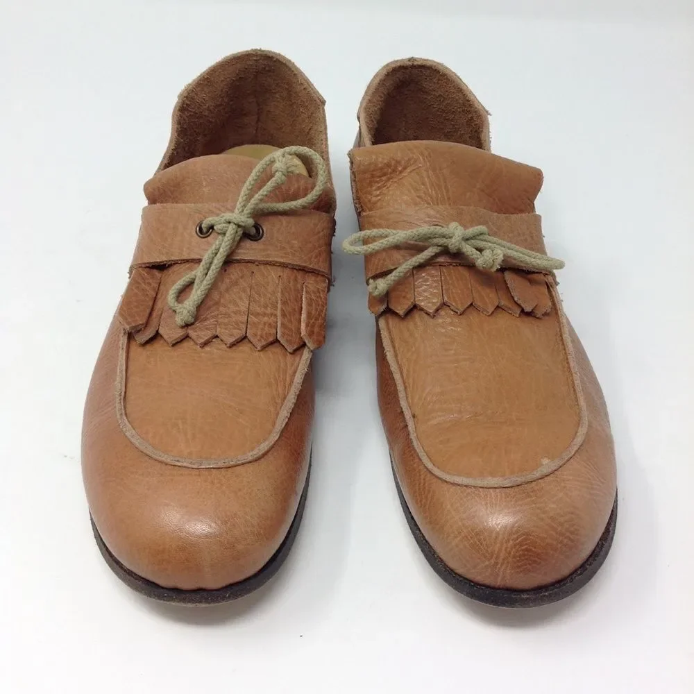 𝅺BIBLIOTEK (Fuso Orario) Italian Leather Shoes 39.5 - Picture 12 of 16